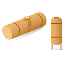 Depósito de propano Cepsa mini 1000