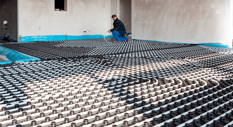 Instalación de suelo radiante