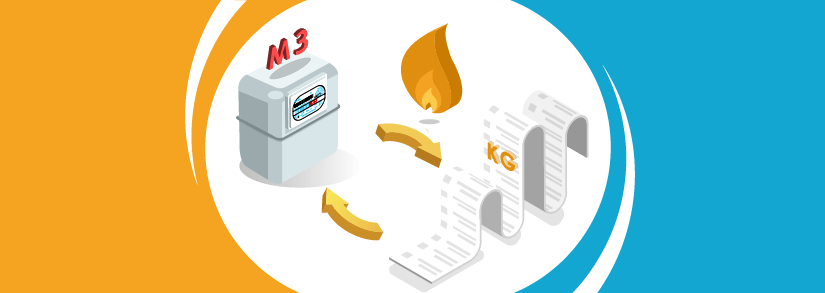 Factor de conversión del gas propano